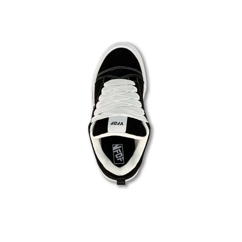 VFDF Anti Slip And Wear Resistant Breathable Low Top Skateboard Shoes Unisex Black White-3