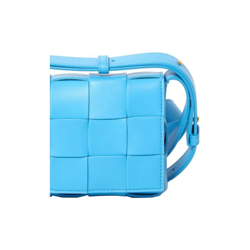 Bottega Veneta CASSETTE Pillow Bag Lambskin Tofu Bag, Shoulder Bag, Crossbody Bag Trumpets Women's Light Blue-4