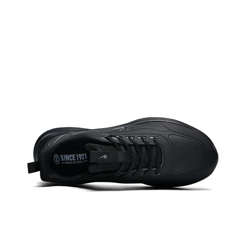 Binary Low Top Running Shoes Men's Black Warrior-3