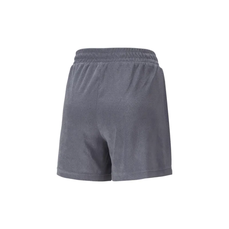PUMA CLASSICS Toweling Shorts 5' Sports Shorts Women's Gray-1