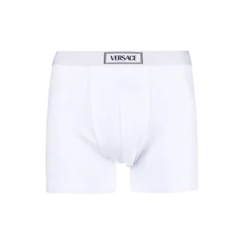 VERSACE 90s Logo Ribbed Long Boxers