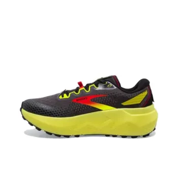 Brooks Caldera 6 Anti Slip Wear Resistant Low Top Running Shoes Men's Gray Yellow