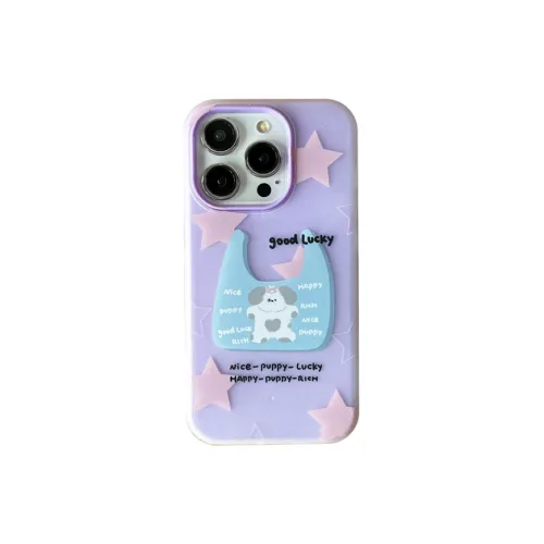 Icona TPU Material Purple Heart Koala Purple Trash Bag Bear Phone Cases IPhone12/13/14/15/Pro/Ma