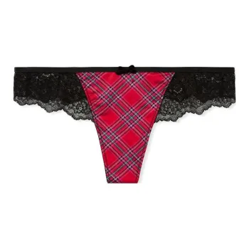 Victoria's Secret Underpants Women's 1 Pack Red Plaid