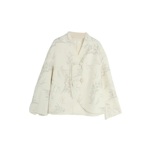 SETIROM Coats Women's Off White