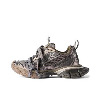 Balenciaga 3XL Sneaker Worn Out Sneakers 'Brown Mesh And Polyurethane'