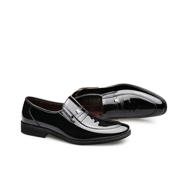 LAORENTOU Dress Shoes Men Low Top Black-10