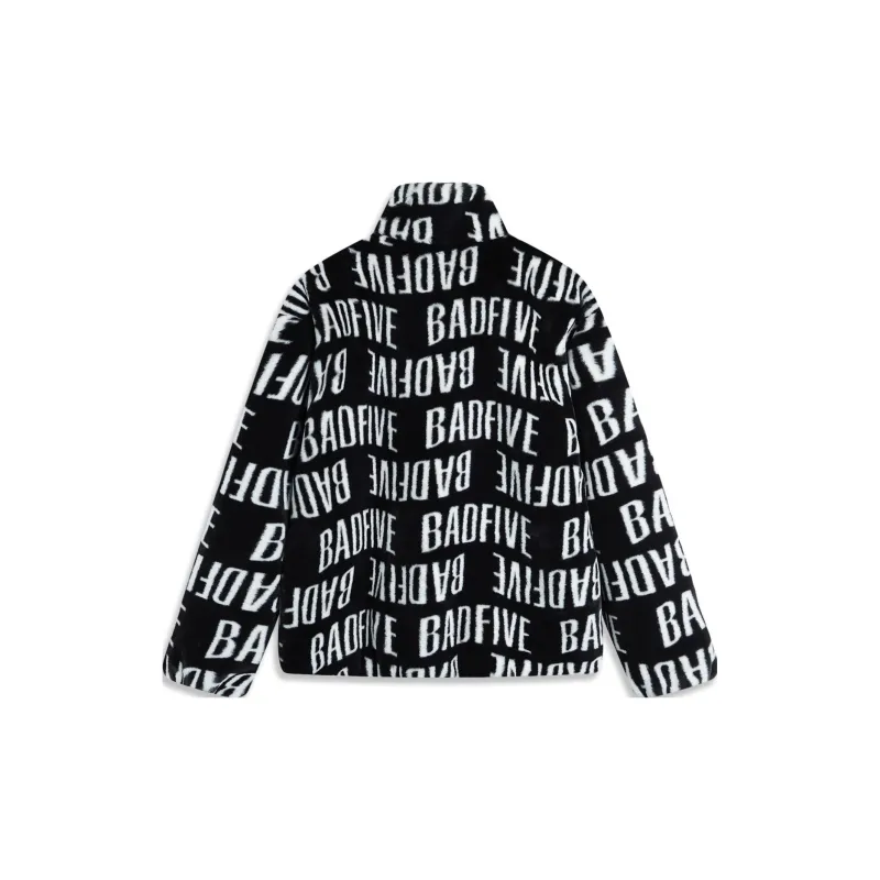 LiNing Badfive Velvet feel Coat Men's Black All Over Print-1