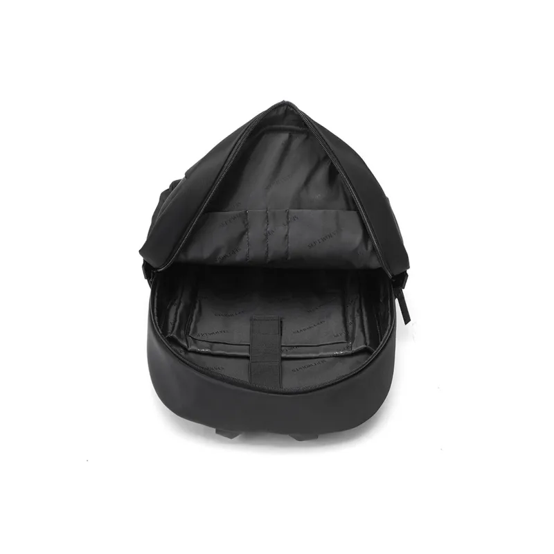 SEPTWOLVES Fabric Laptop Backpack Medium Size Unisex Black-4