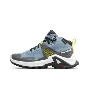 SALOMON Gore Te Raise Mid Gt Abrasion Resistant Breathable Low Top Outdoor Shoes Women's Gray Blue
