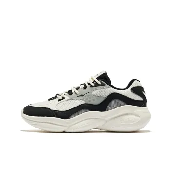 Erke Splendid Anti Slip Wear Resistant Low Top Casual Shoes Men's White Black Gray