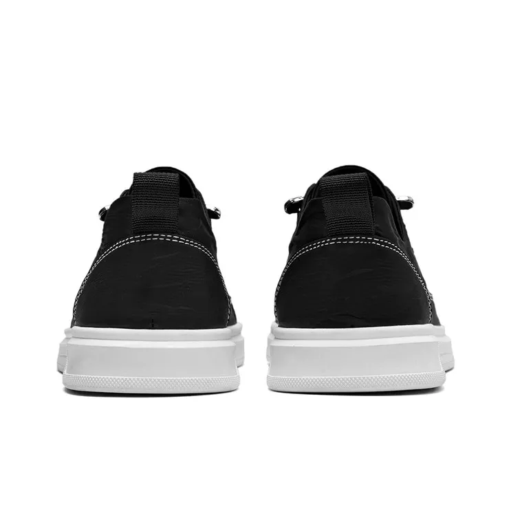 Rich Birds Anti Slip Wear Resistant Low Top Skateboard Shoes Men's Black-3