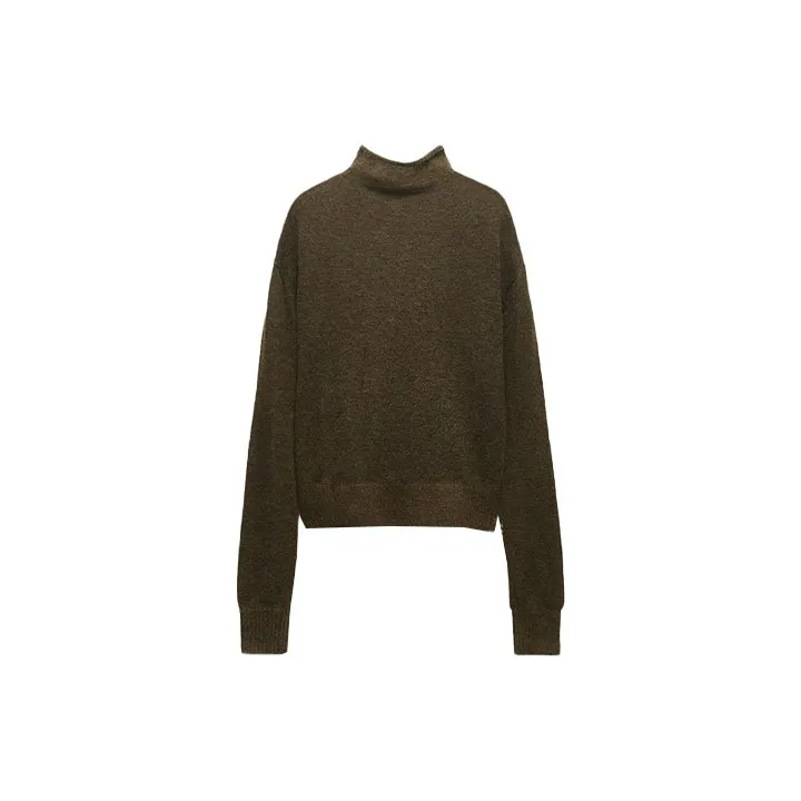 ZARA Cashmere Sweater Women's Green-1