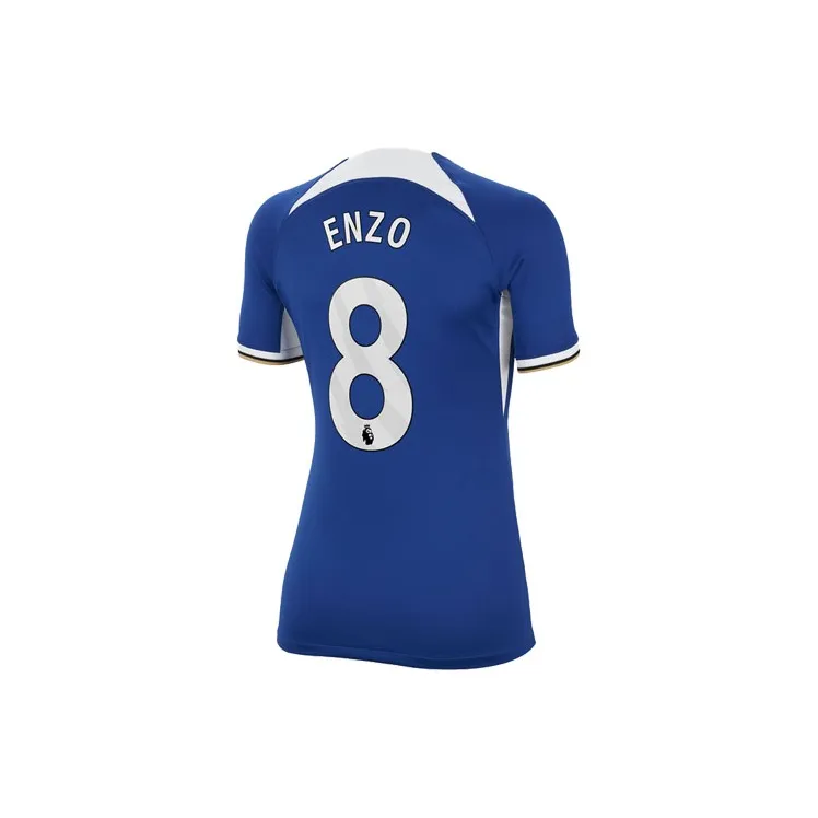 Nike Dri Fit Soccer Jersey 2023/24 Season, Chelsea, Home, Enzo Fernández, Size 8 Women's Blue-1