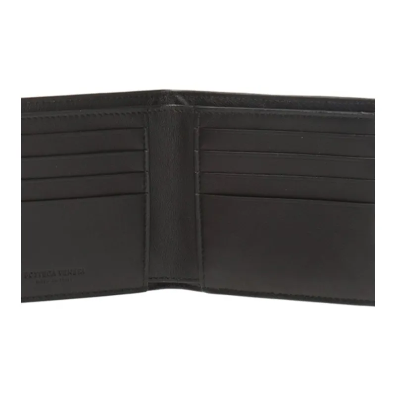 Bottega Veneta Intreccaito Bifold Wallet Black-4