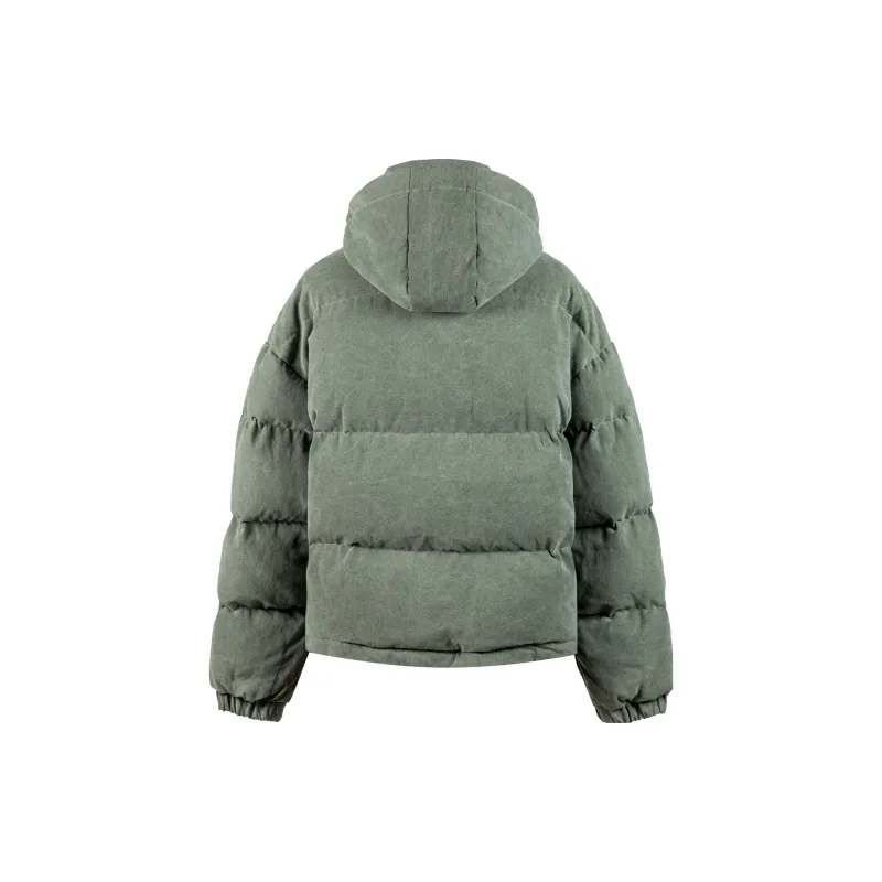 Askyurself Puffer Jacket Unisex Army Green-1
