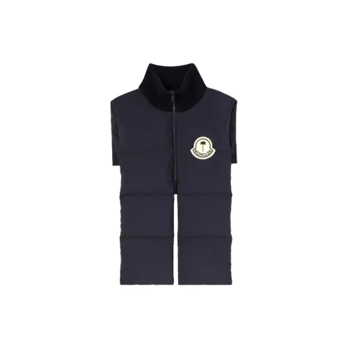 Moncler X PALM ANGELS Vests Unisex Marine Blue