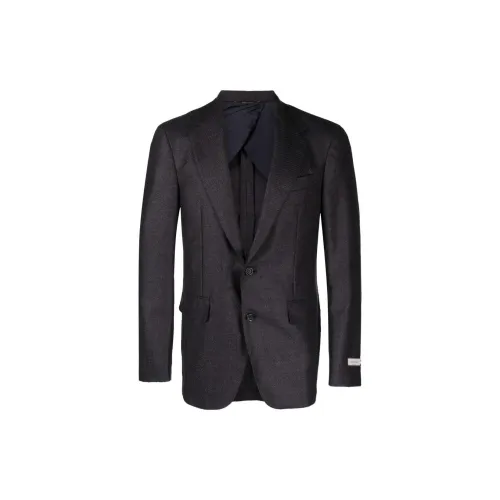 CANALI Logo-patch Houndstooth Blazer