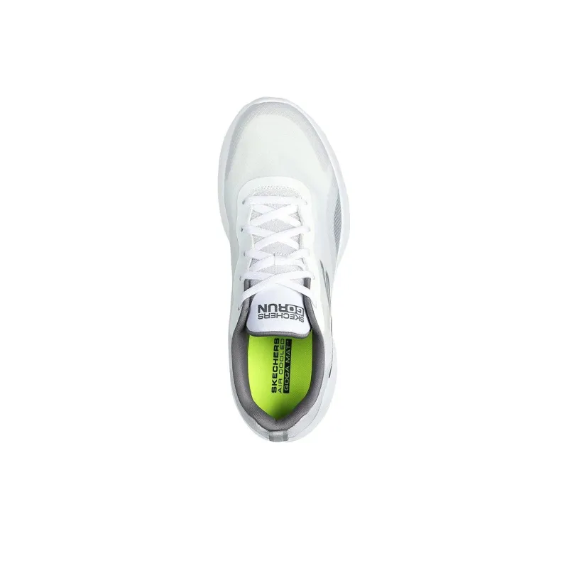 Skechers Go Run Lite Anti Slip And Wear Resistant Breathable Low Top Casual Running Shoes Men's White Gray-2