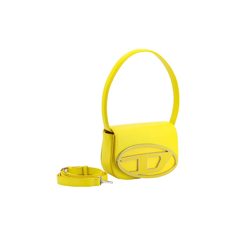 DIESEL Leather Crossbody Handbag Shoulder Bag Women's Yellow-1