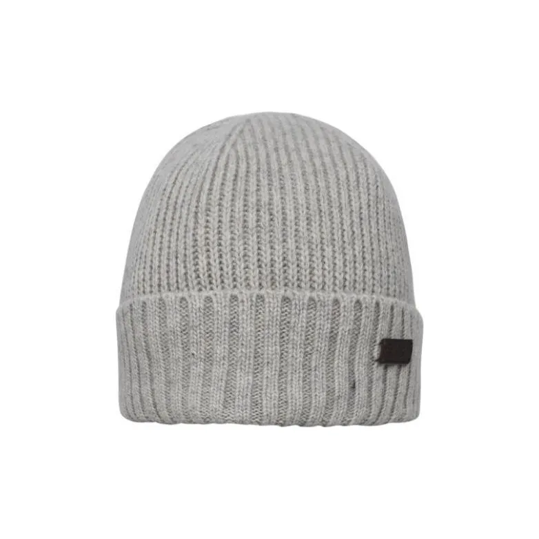 BARBOUR Logo Patch Knitted Beanie-2