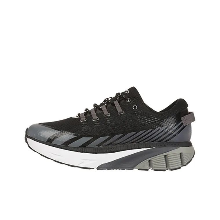 MBT Curved Sole Platform MTR 1500 TRAINER Low Top Running Shoes Men's Black-0