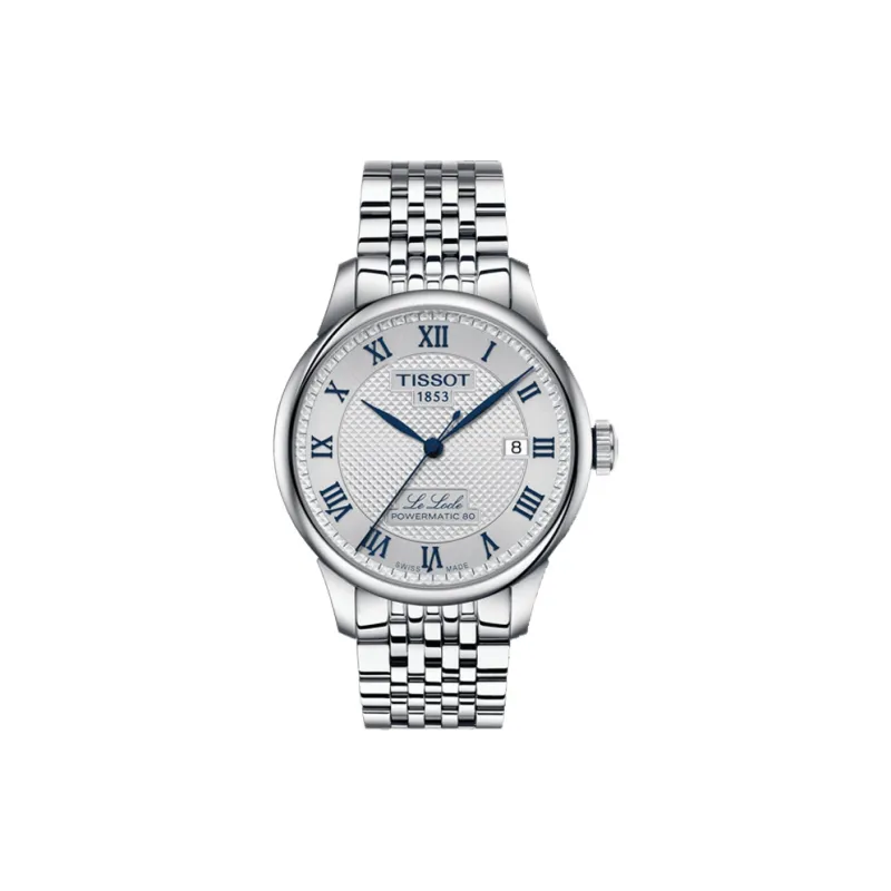 TISSOT Le Locle Collection Automatic Mechanical Movement Men's Watches Watch 39.3mm Silver Dial-0