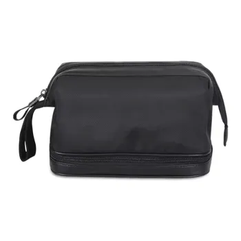 BJIAX Oxford And Microfiber Material Travel Bags Shower Bag Makeup Bag Toiletry Bag Medium Size Unisex Black