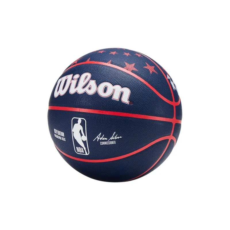 Wilson City Limited Collection PU Basketball Blue Red Size 7 Ball Training Unisex-2