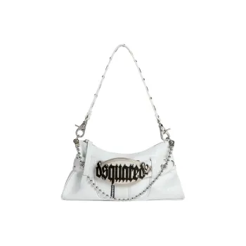 DSQUARED 2 Gothic Logo Plaque Shoulder Bag