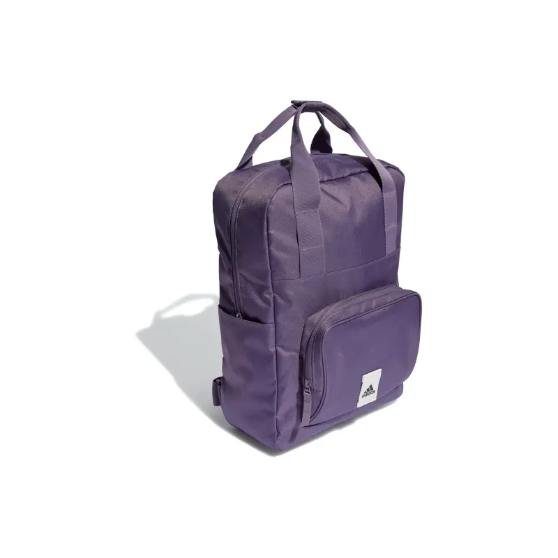 Adidas Recycled Polyester Twill Backpack Regular Unisex Shadow Purple & Black & Gray White-2