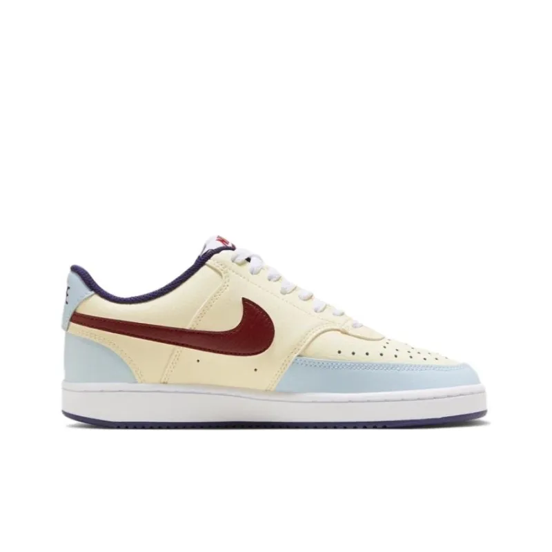 Nike Court Vision 1 Low 'Beige Blue Burgundy' Women's-1
