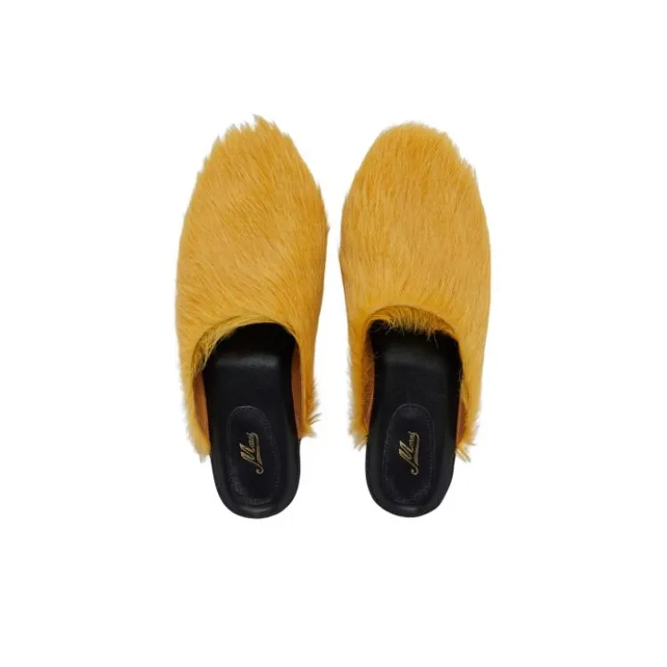 MARNI Round-toe Slip-on Slippers-4