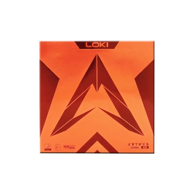 LOKI Arthur China Table Tennis Rubbers Sponge Inverted Rubber Curved Circle Compatibility Black Red-0