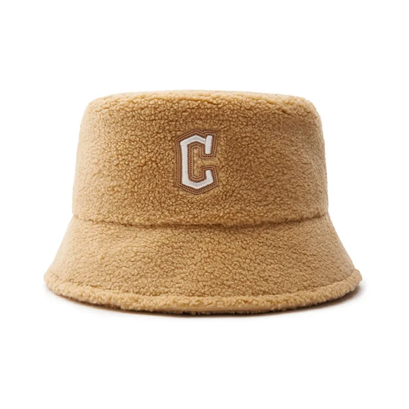 MLB Cotton Bucket Hats Unisex White/Camel-1