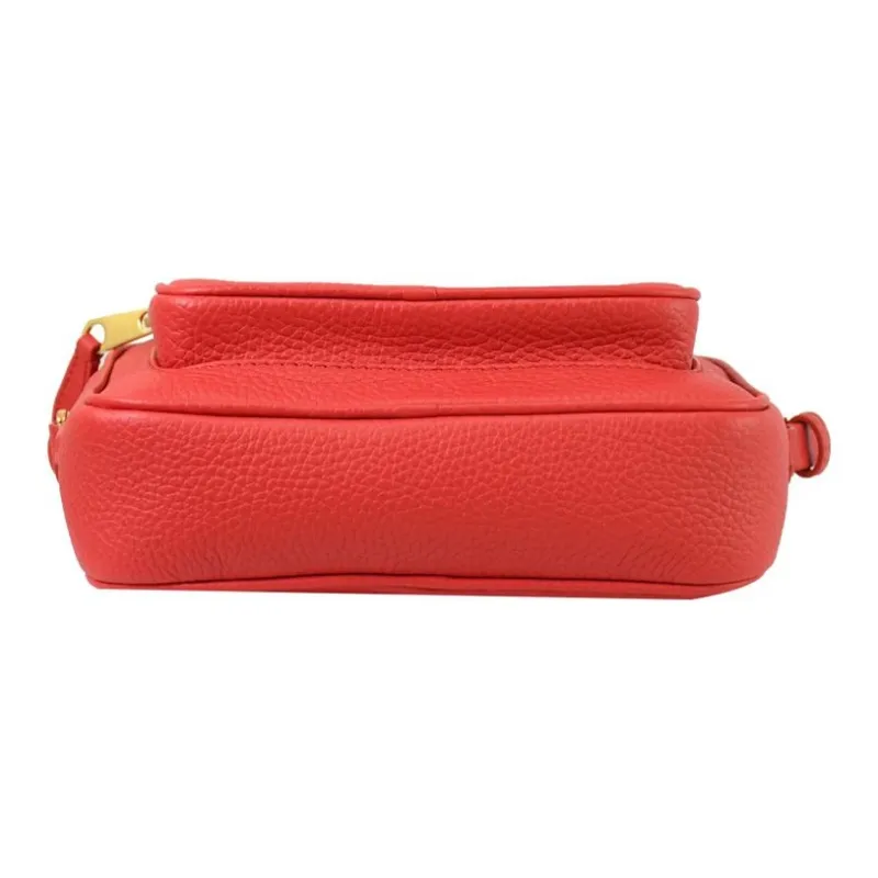 Burberry Cow Leather Camera Bag Shoulder Bag Crossbody Bag Women's Red-2