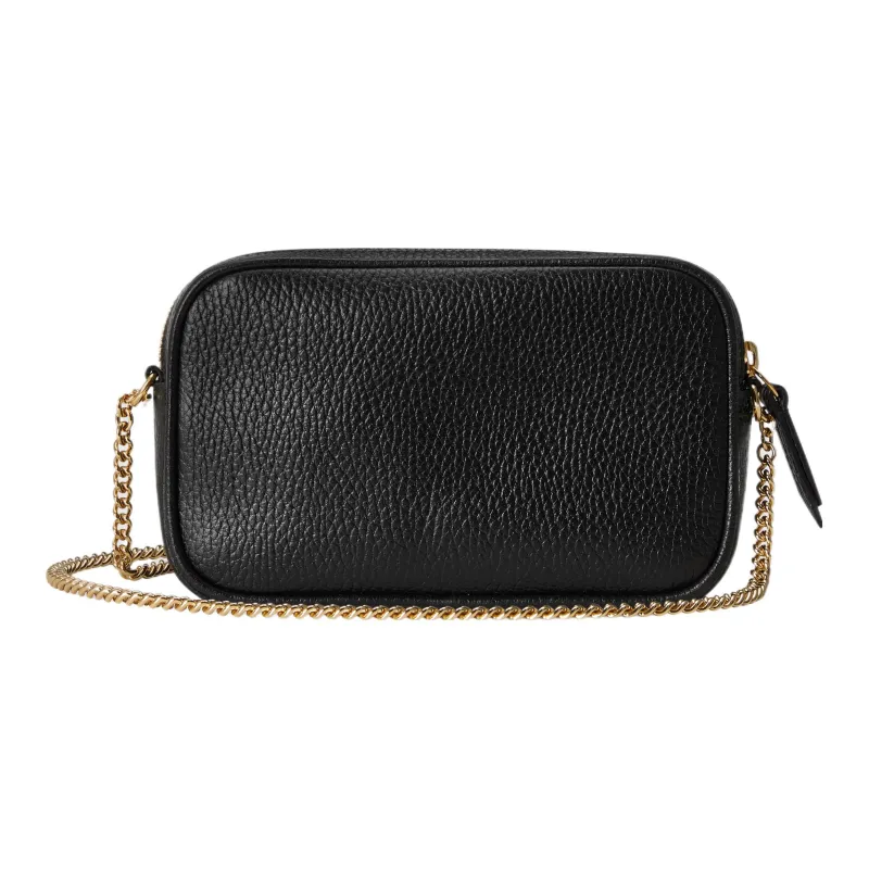 GUCCI GG Marmont Leather Crossbody Bag Shoulder Bag Mini Women's Black-2