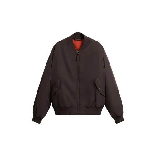 ZARA Jackets Men Brown