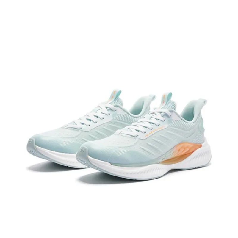 QIAODAN Hydrogen Bomb Cushioning Anti-Slip And Wear-Resistant Low-Top Running Shoes Men's Blue Orange-2
