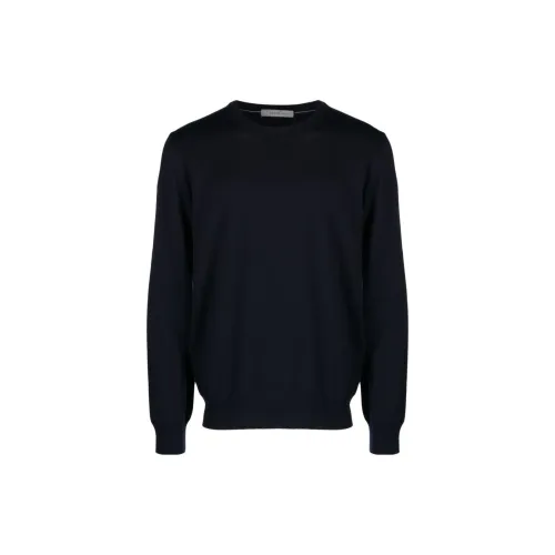 Corneliani Logo-embroidered Virgin Wool Jumper