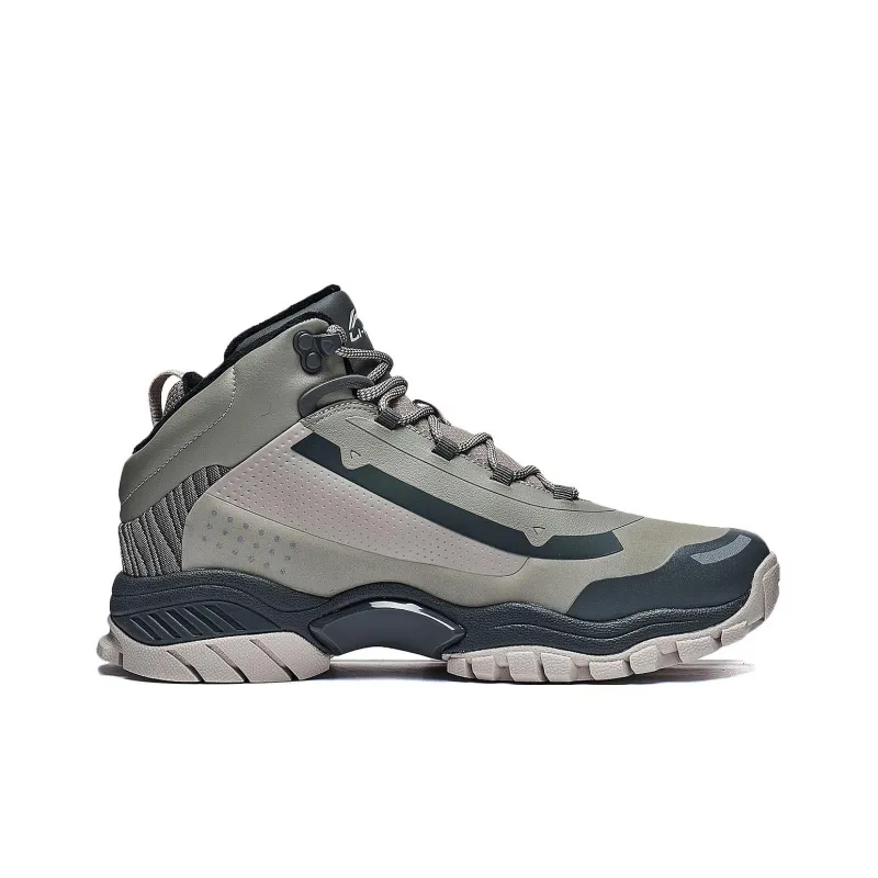 LiNing Dominator Lite Anti Slip Wear Resistant Mid Top Casual Shoes Men's Gray-1