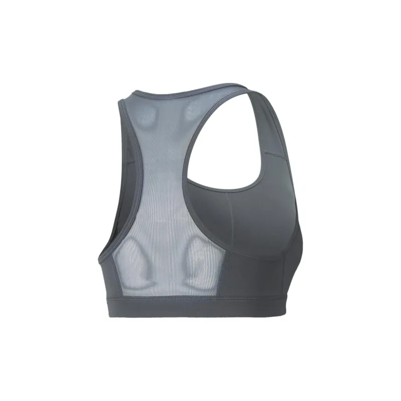 PUMA Mid Impact 4Keeps Graphic Sport Bra Sports Underwear Women's Gray-1