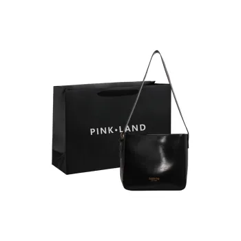 PINK·LAND PU Shoulder Bag Regular Women's Black/Brown/Coffee