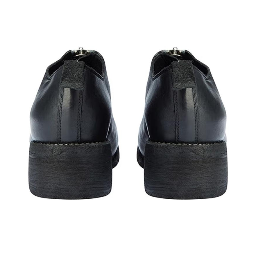 GUIDI Zip-front Block-heel Shoes - POIZON