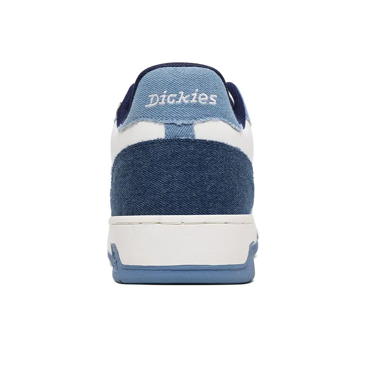 Dickies 100th Anniversary Low Top Skateboard Shoes Men's White Blue-3