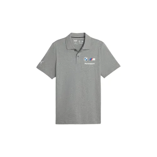 Bmw X PUMA RIPLWY Polo Shirts Men Gray