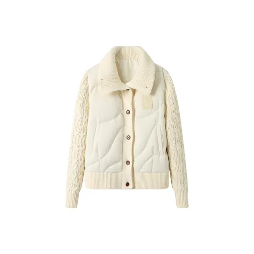 GREEN BELT Down Jackets Women's Milk White