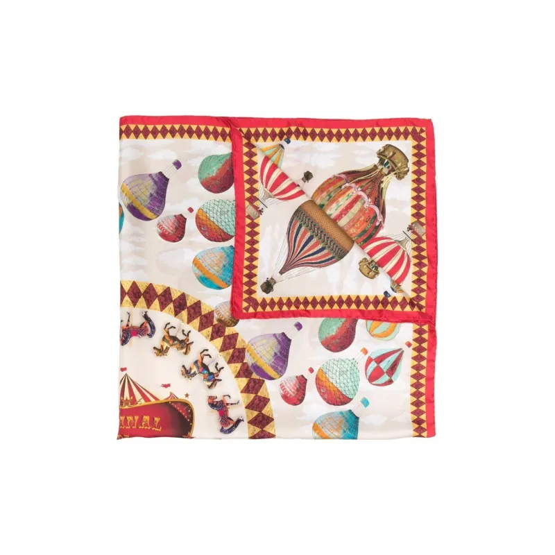 Aspinal Of London Air Balloon Silk Scarf-0