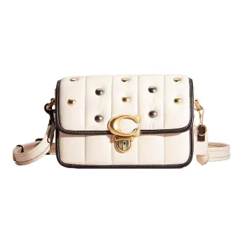 COACH Studio Nappa Leather Envelope Bag, Handbag, Shoulder Bag Women's White