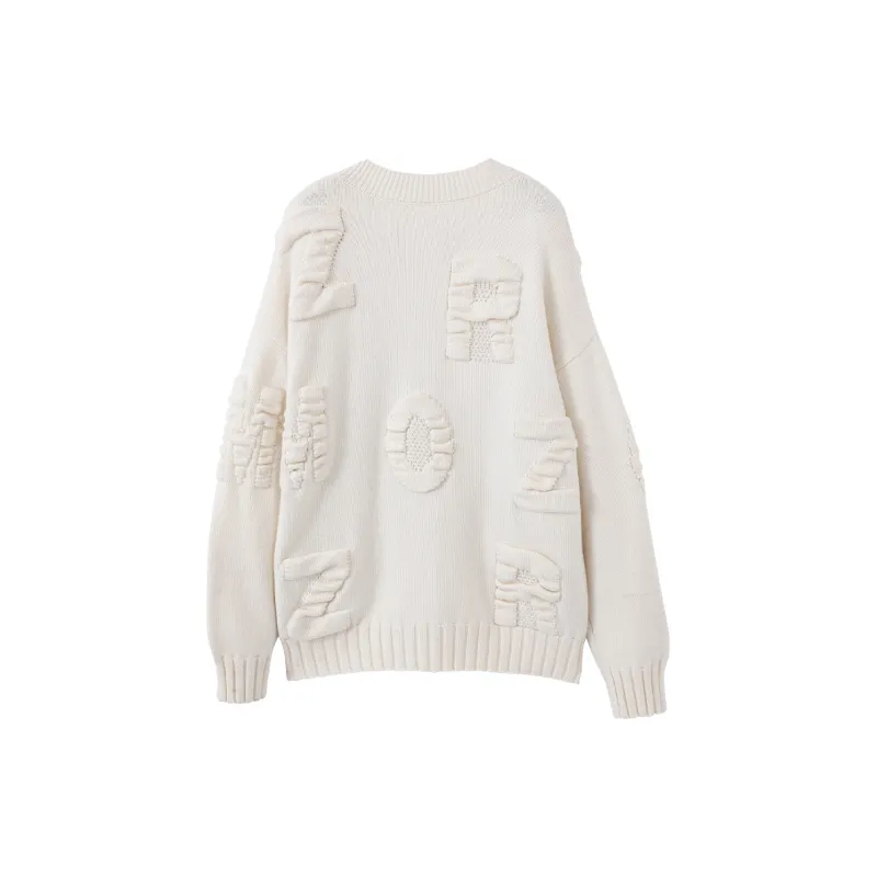 XIANGYING Sweater Women's Beige-1